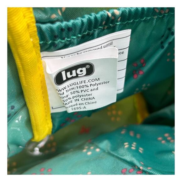 Lug Color Joy Tumbler Bag Bouquet Yellow Floral Travel Toiletry Artist Supply - Picture 10 of 15